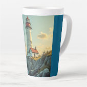 Latte-Tasse (Leuchtturm) Milchtasse (Rechte Ecke)