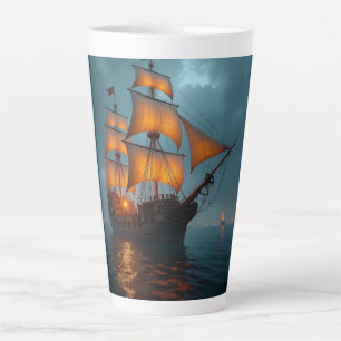 Latte-Tasse (Majestätisches Schiff auf See) Milchtasse