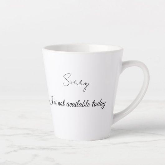 Latte-Tasse Milchtasse (Rechts)