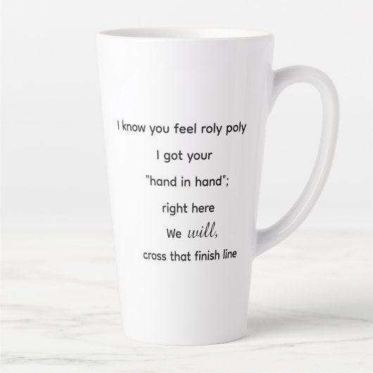 Latte-Tasse Milchtasse (Rechts)