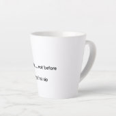 Latte-Tasse Milchtasse (Rechte Ecke)