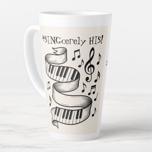 Latte-Tasse Milchtasse (Linke Ecke)