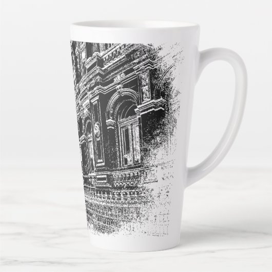 Latte Tasse, Milchtasse (Rechts)