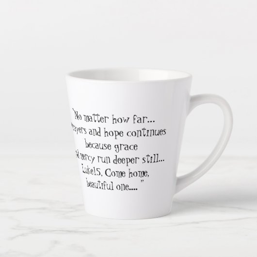 Latte-Tasse Milchtasse (Rechts)