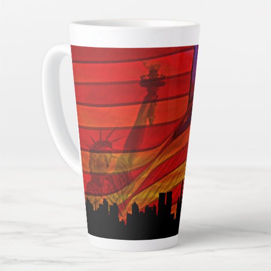Latte-Tasse Milchtasse (Linke Ecke)
