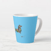 Latte Tasse mit Dackel (Rechte Ecke)