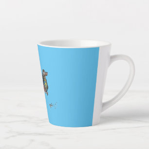 Latte Tasse mit Dackel