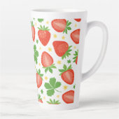 Latte Tasse mit Erdbeeren (Rechts)