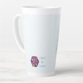 Latte-Tasse mit Igel, der Klarinette spielt Milchtasse (Linke Ecke)