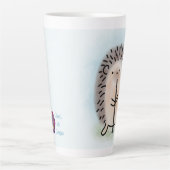 Latte-Tasse mit Igel, der Klarinette spielt Milchtasse (Vorderseite)