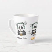 Latte Tasse mit niedlichem Panda-Bild (Linke Ecke)