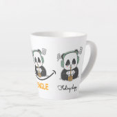 Latte Tasse mit niedlichem Panda-Bild (Rechte Ecke)