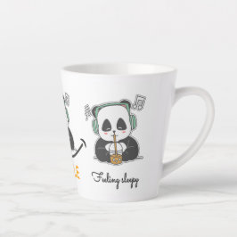 Latte Tasse mit niedlichem Panda-Bild