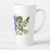Latte Tasse mit ukrainischem Blumendesign (Rechts)