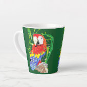 Latte Tasse: Papagei Milchtasse (Linke Ecke)
