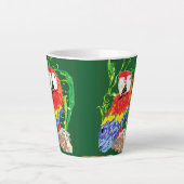 Latte Tasse: Papagei Milchtasse (Vorderseite)
