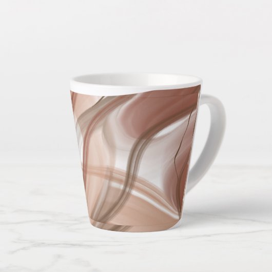 Latte Tasse"Pastel Ästhetische Latte Tasse - Elega (Rechte Ecke)