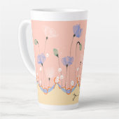 Latte Tasse - PEG-Thema mit Pappies, benutzerdefin (Linke Ecke)