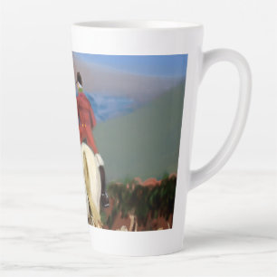 Latte-Tasse Pferd und Hunde Milchtasse