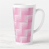 Latte Tasse - Pink Shaded Ribbon Weave (Rechts)