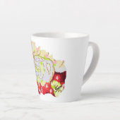 Latte Tasse " Pitcher mit Obst (Rechte Ecke)