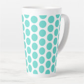 Latte Tasse-Polka Dots Latte Tasse (Rechte Ecke)