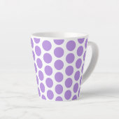 Latte Tasse-Polka Dots Latte Tasse (Rechte Ecke)