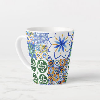 Latte Tasse Portugiesische Fliesen