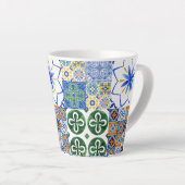 Latte Tasse Portugiesische Fliesen (Rechte Ecke)