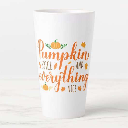 Latte Tasse-Pumpkin-Gewürz Milchtasse (Vorderseite)