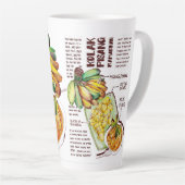 Latte Tasse Ramadan Iftar Dish Kolak Banana (Rechte Ecke)