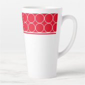 Latte Tasse-Rot- und Weißpunkte Milchtasse (Rechts)