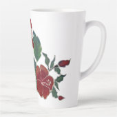 Latte Tasse - Roter Hibiskus Blume (Rechts)