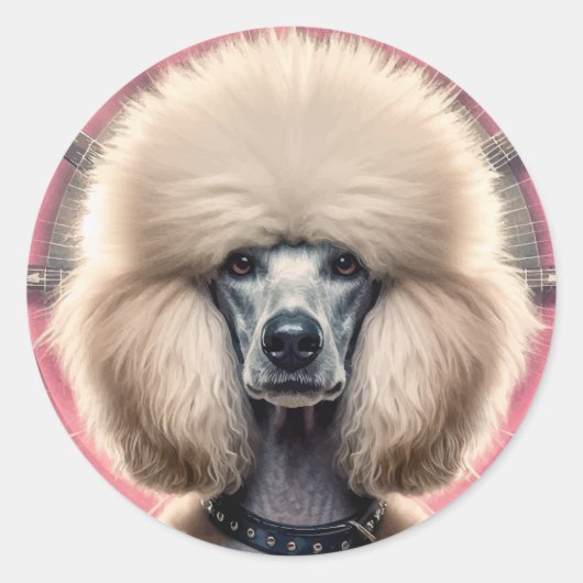 Latte Tasse Runder Aufkleber (Vorderseite)