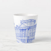 Latte Tasse (S) - "The Grounds at Pemberley" (Blau (Vorderseite)