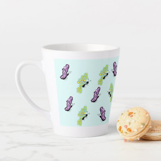 Latte Tasse / Schmetterlinge (Beispiel)