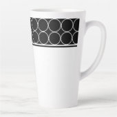 Latte Tasse-Schwarz-Weiß-Punkte Milchtasse (Rechts)