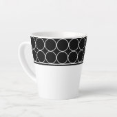 Latte Tasse-Schwarz-Weiß-Punkte Milchtasse (Linke Ecke)