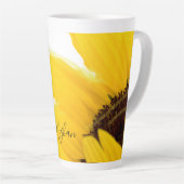 Latte Tasse, Sonnenblume, persönlich Milchtasse (Rechte Ecke)