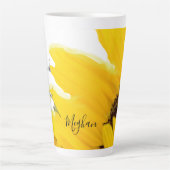 Latte Tasse, Sonnenblume, persönlich Milchtasse (Vorderseite)