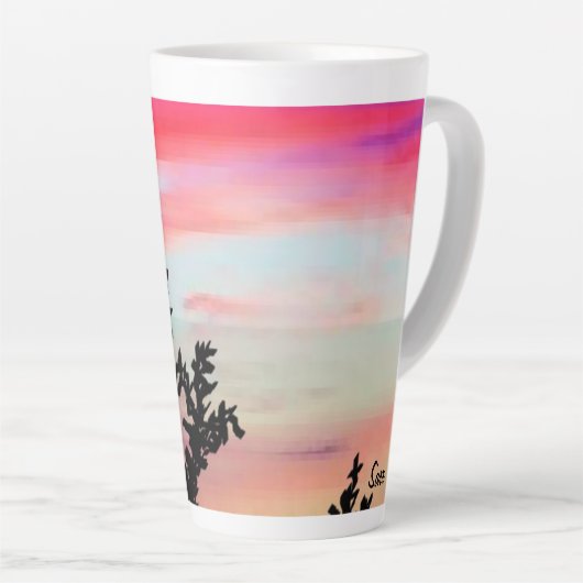 Latte Tasse / Sonnenuntergänge in Florida (Rechte Ecke)