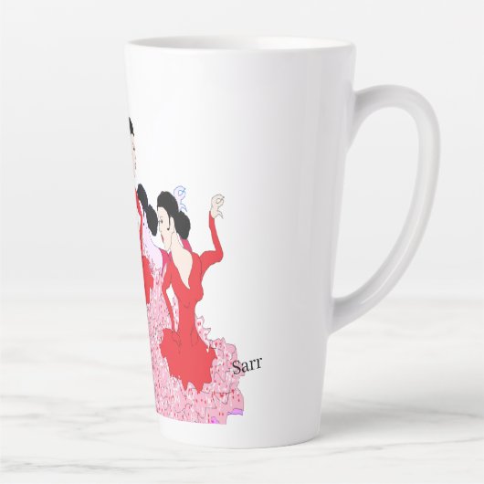 Latte Tasse: Spanischer Tänzer Milchtasse (Rechts)