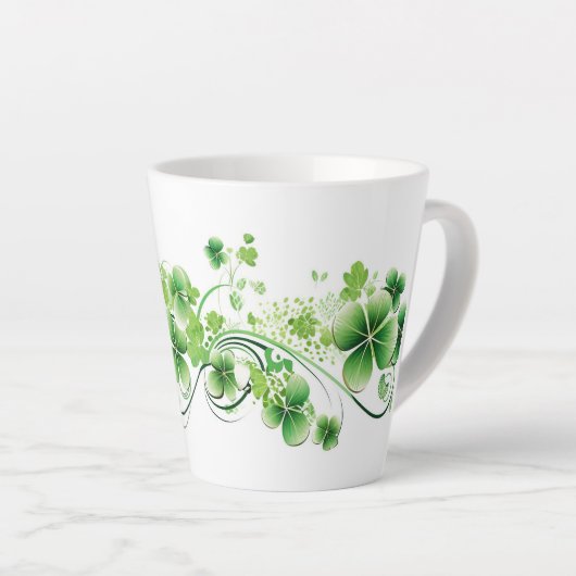 Latte Tasse-St Patricks Clovers Milchtasse (Rechte Ecke)