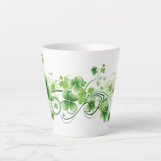 Latte Tasse-St Patricks Clovers Milchtasse (Vorderseite)
