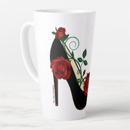Latte Tasse - Stiletto-Rose