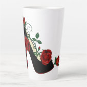 Latte Tasse - Stiletto-Rose (Vorderseite)