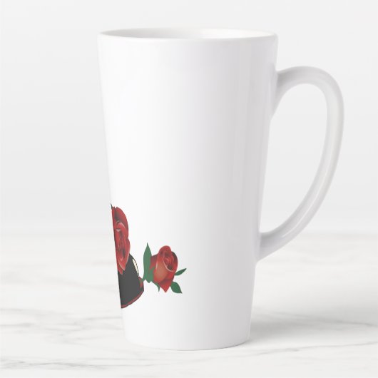 Latte Tasse - Stiletto-Rose (Rechts)