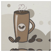 Latte Tasse Stoff (Nahaufnahme)