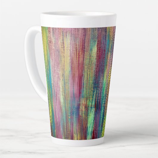 Latte Tasse "Stripe Design" (Linke Ecke)
