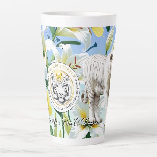 Latte Tasse Tiger (Vorderseite)
